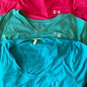 Under armor workout tees set